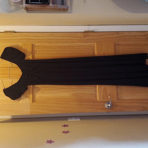 Ribbed black dress - Picture 2 of 2